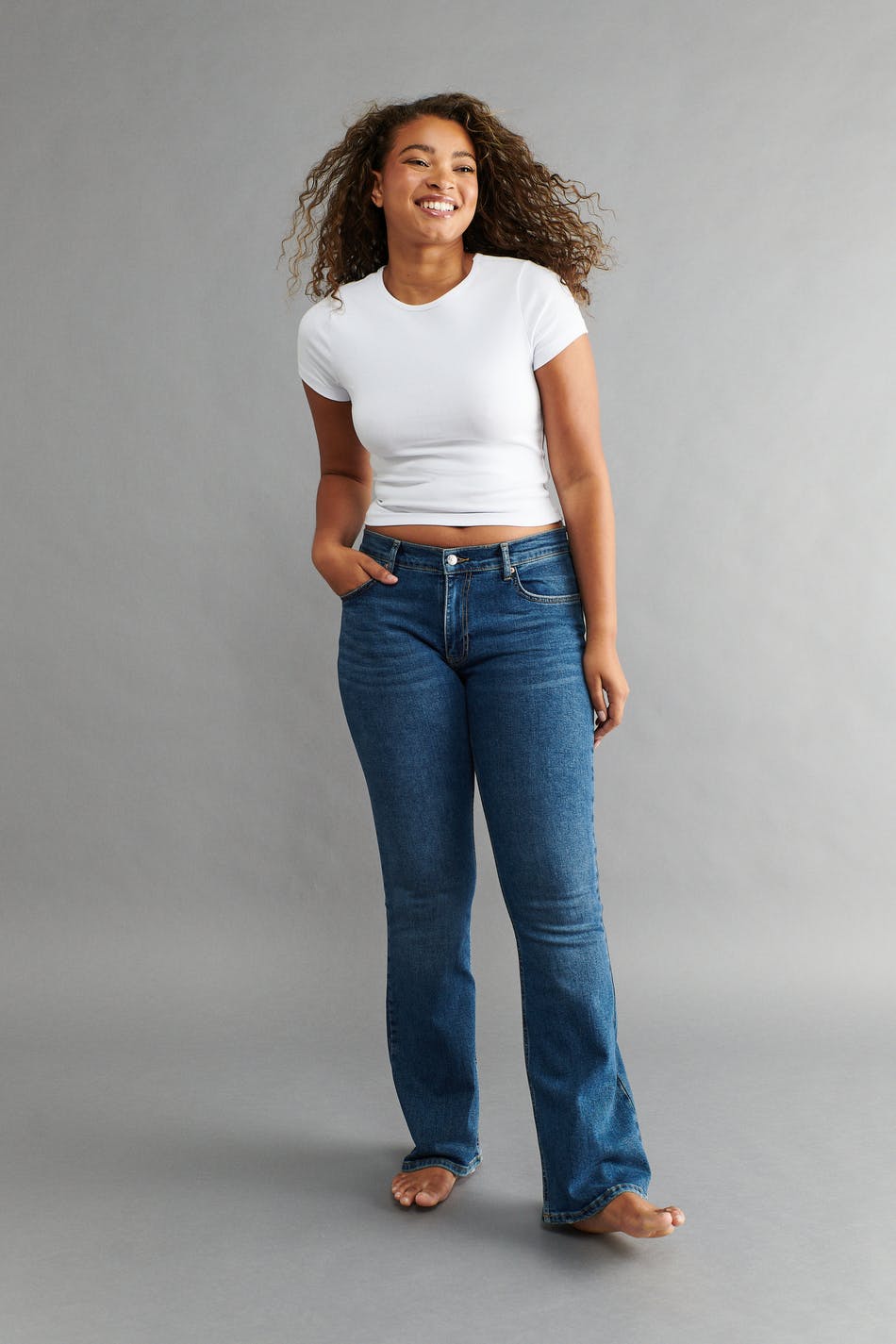 Low waist bootcut jeans