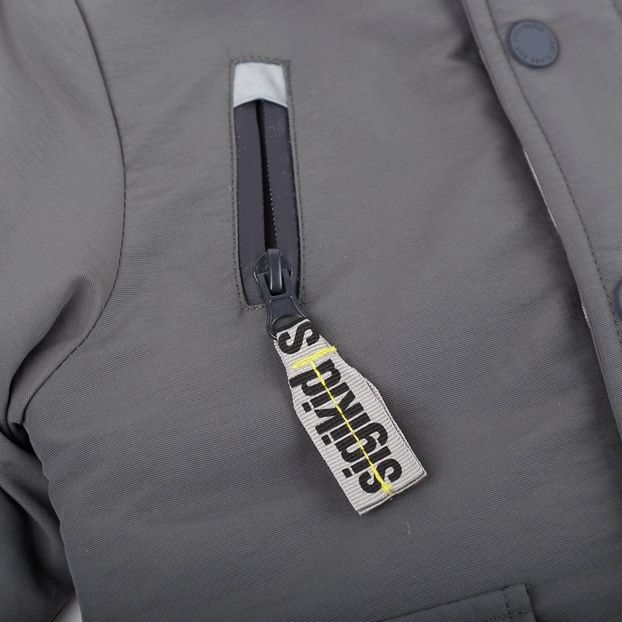 Wattierte Baby Winterjacke in Grau