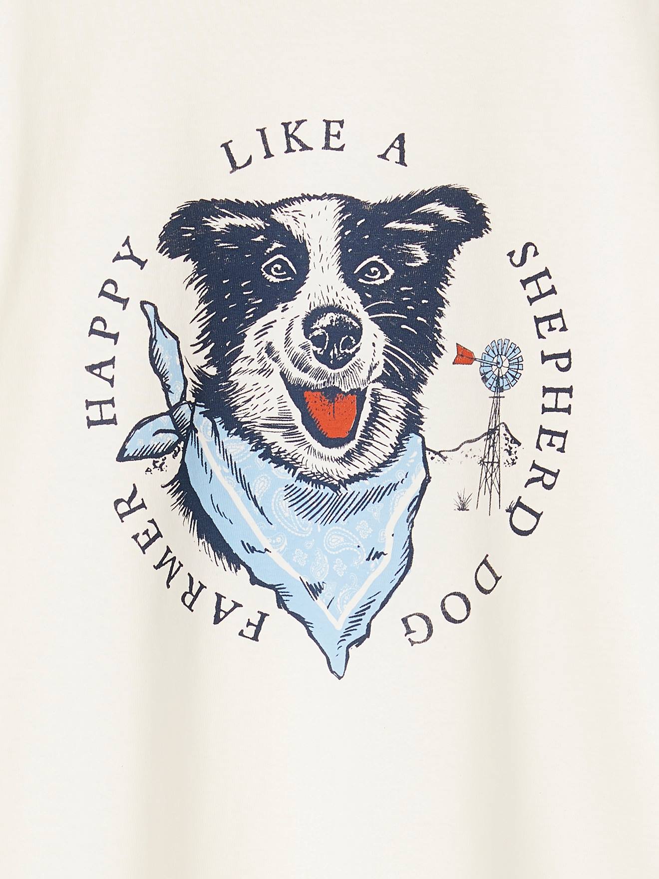 Vertbaudet Jungen T-Shirt mit Hundeprint Oeko-Tex - wollweiß
