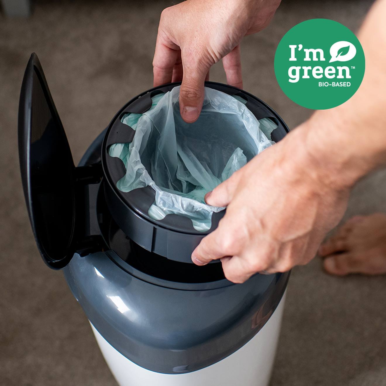 Tommee tippee Windeleimer Sangenic Simplee TOMMEE TIPPEE inkl. 1 Nachfüllkassette - weiß/grau