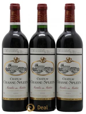 Château Chasse Spleen  2002 - Lot de 3 Bouteilles