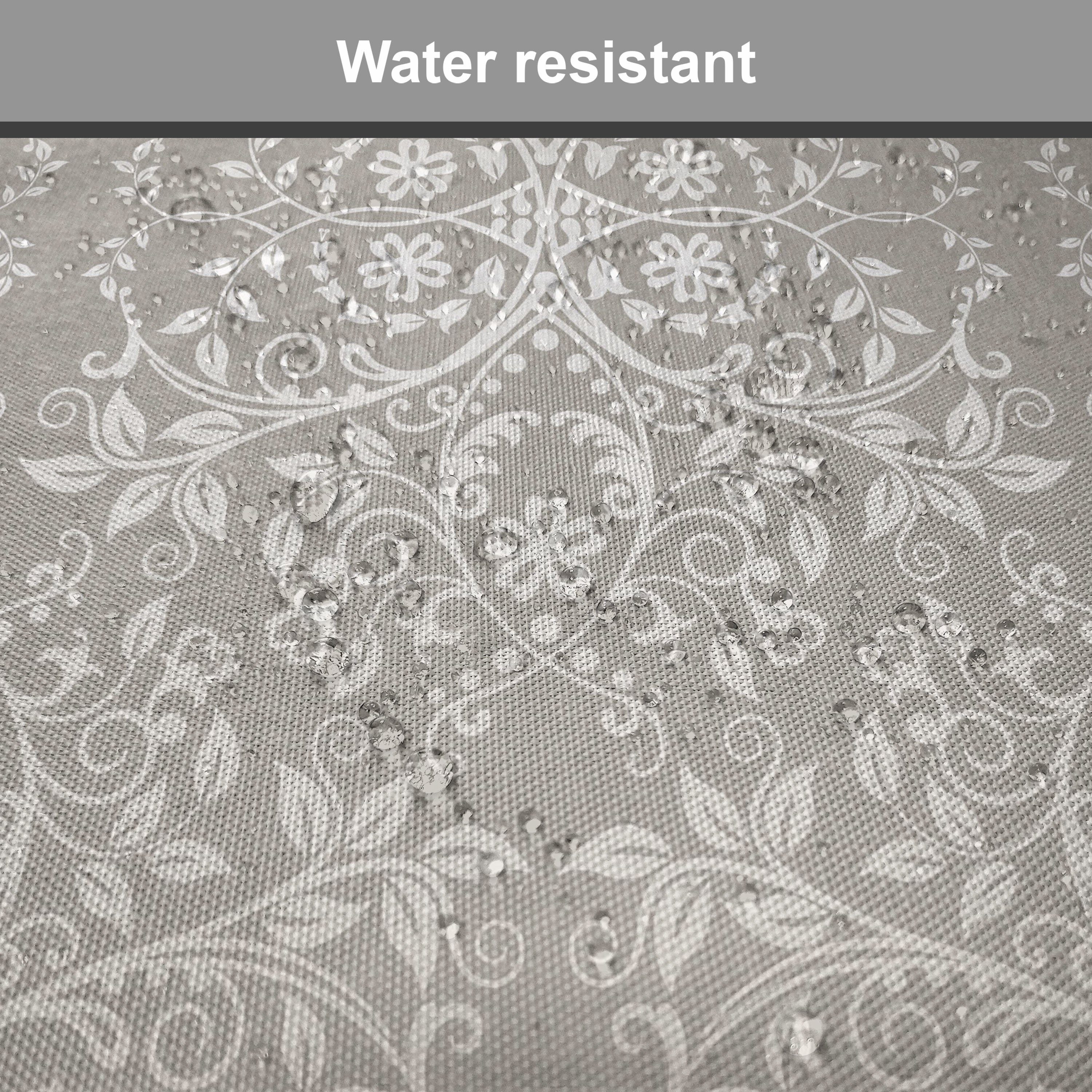 Abakuhaus Stuhlkissen Dekoratives wasserfestes Kissen mit Riemen für Küchensitze, Grau Paisley Victorian Pattern