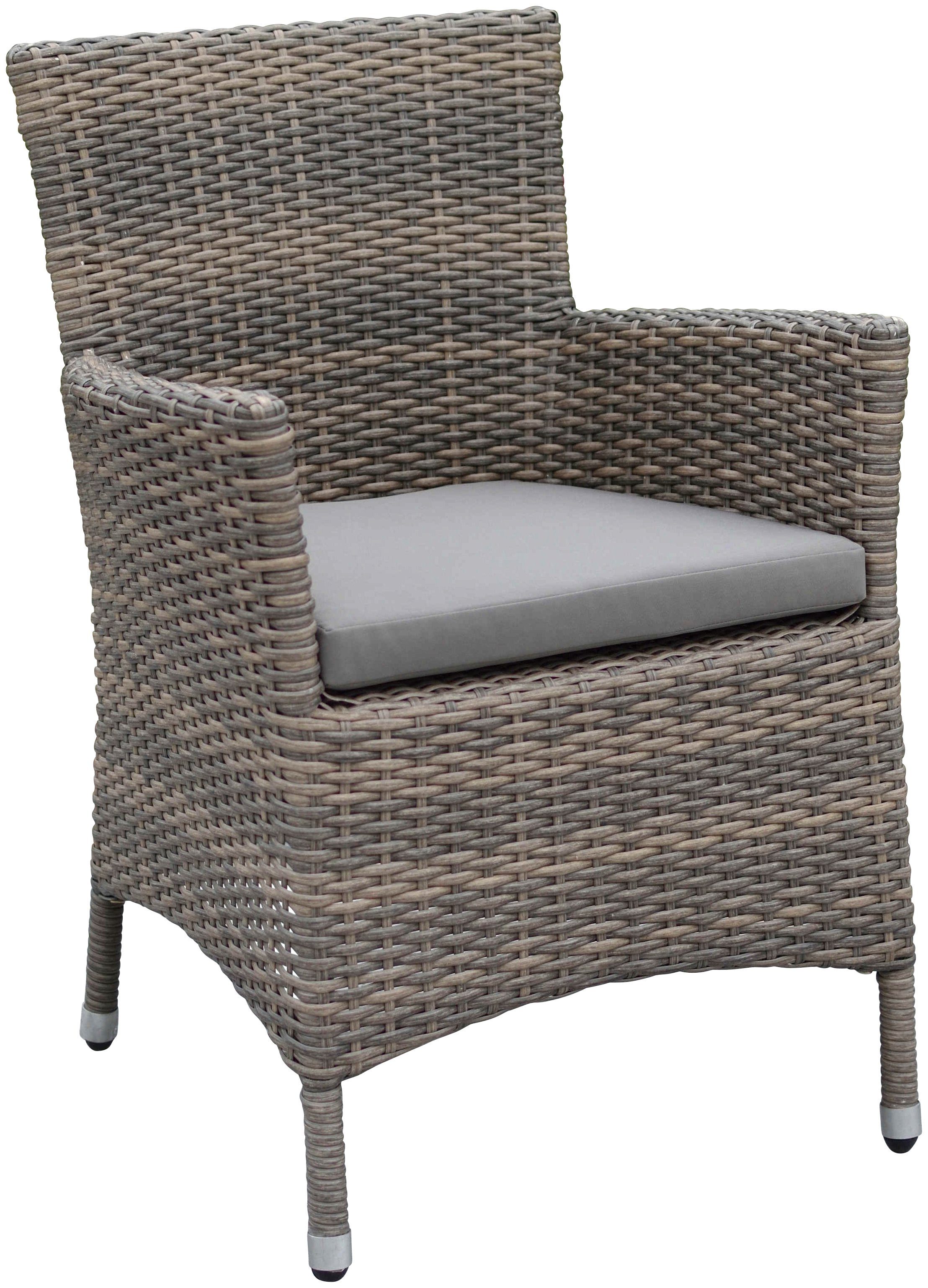 MERXX Gartensessel Teneriffa (Set, 2-St), 2er Set, Polyrattan, inkl. Sitzkissen