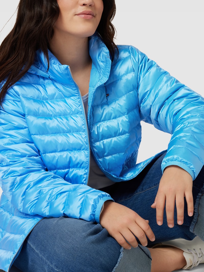 PLUS SIZE Daunenjacke in Stepp-Optik in türkis