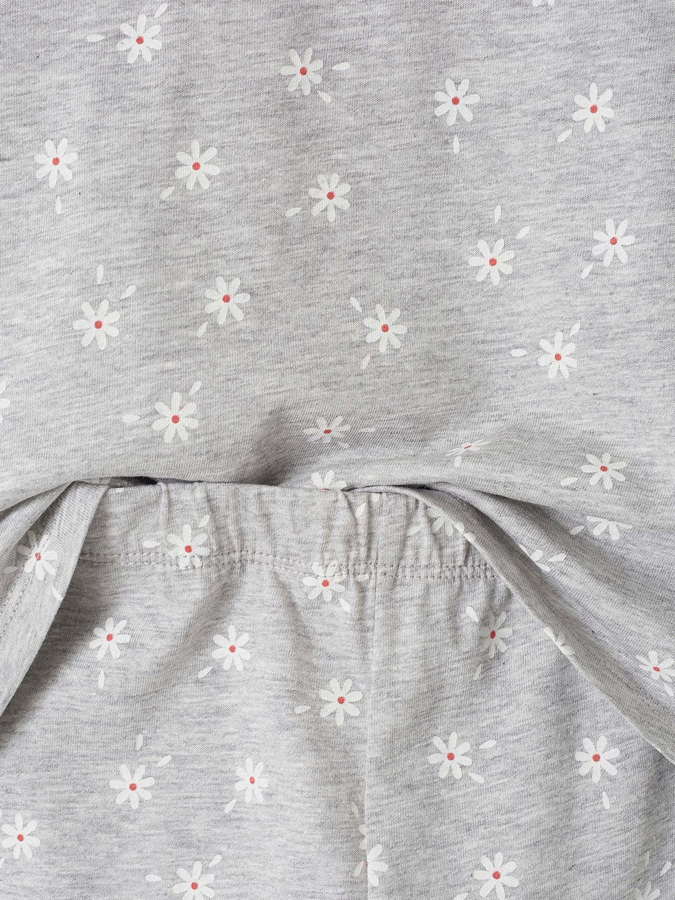 Lot de 2 pyjamas marguerites fille lilas