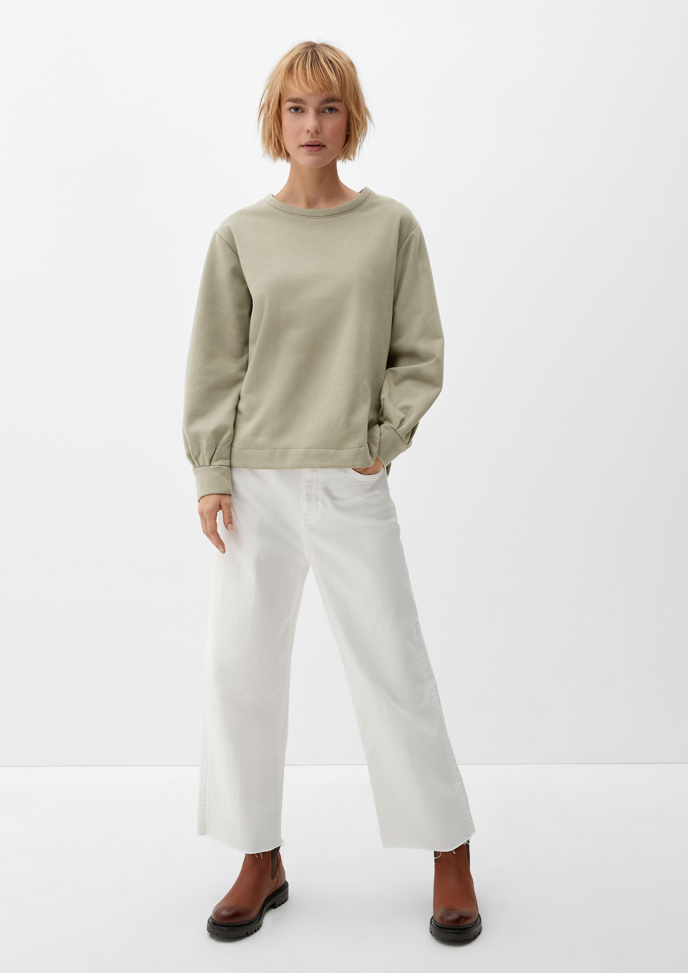 Sweatshirt mit abgerundetem Saum  2121410-7856