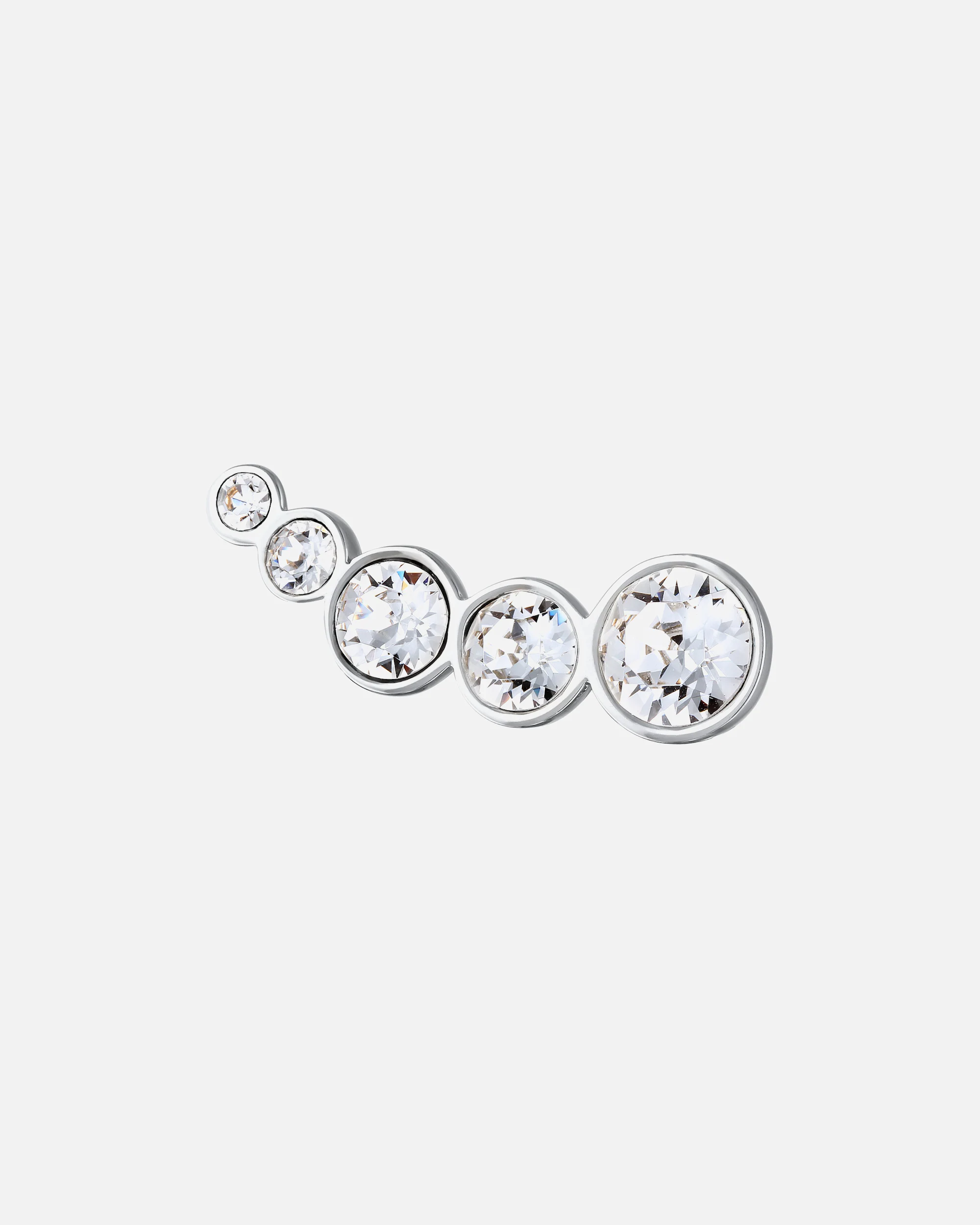 Joyería femenina Elli Elli, accesorios de cristal, corte Xirius, plata de ley 925 blanca, moda nocturna.