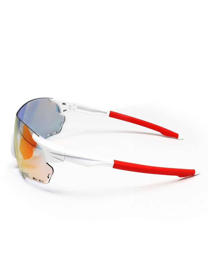 YEAZ SUNELATION Sport-Sonnenbrille weiß/rot in weiß / rot günstig kaufen onesize