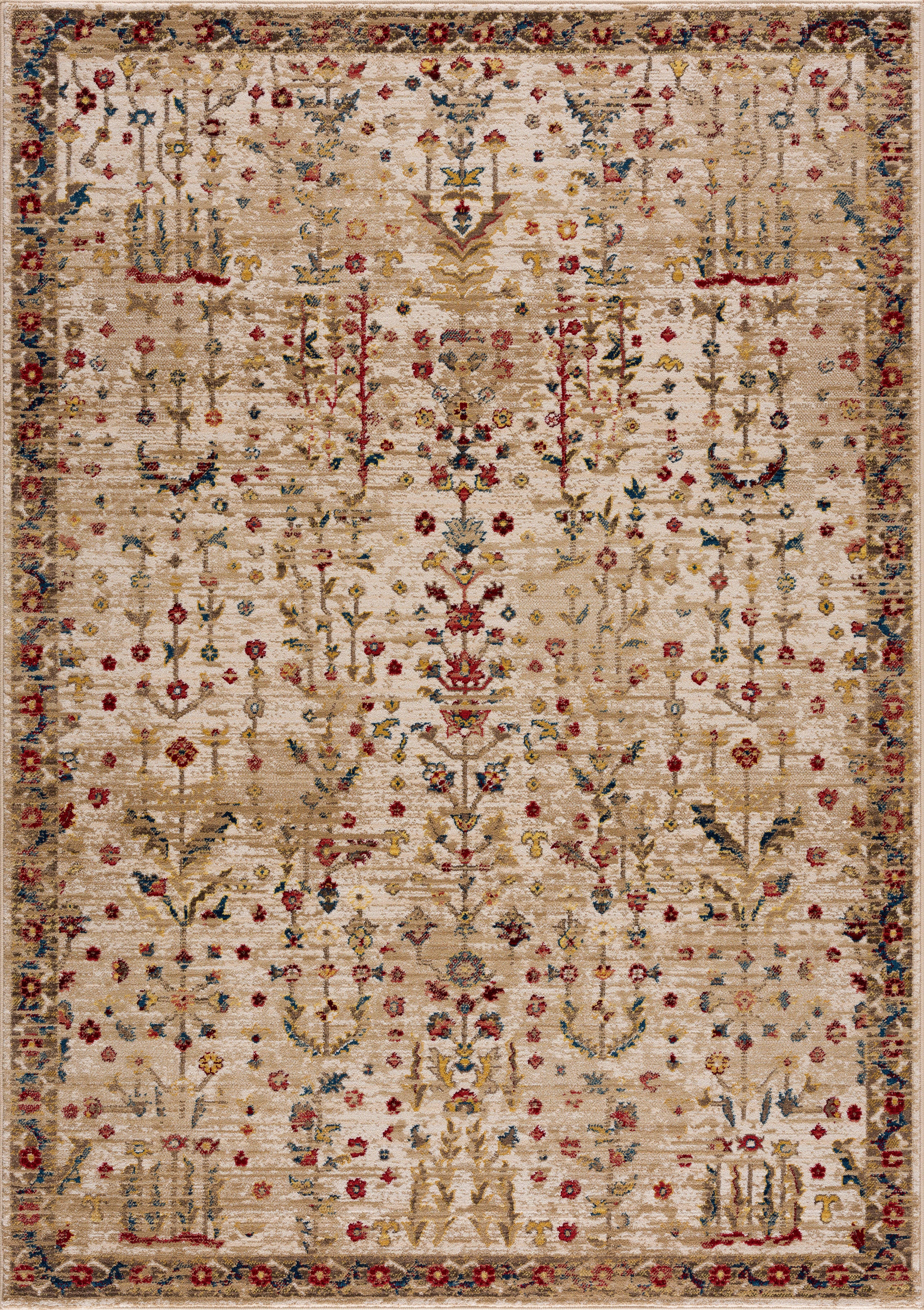 Teppich Clovis, Home affaire, rechteckig, Höhe: 11 mm, Teppich im Orient-Design, mit Bordüre, Vintage