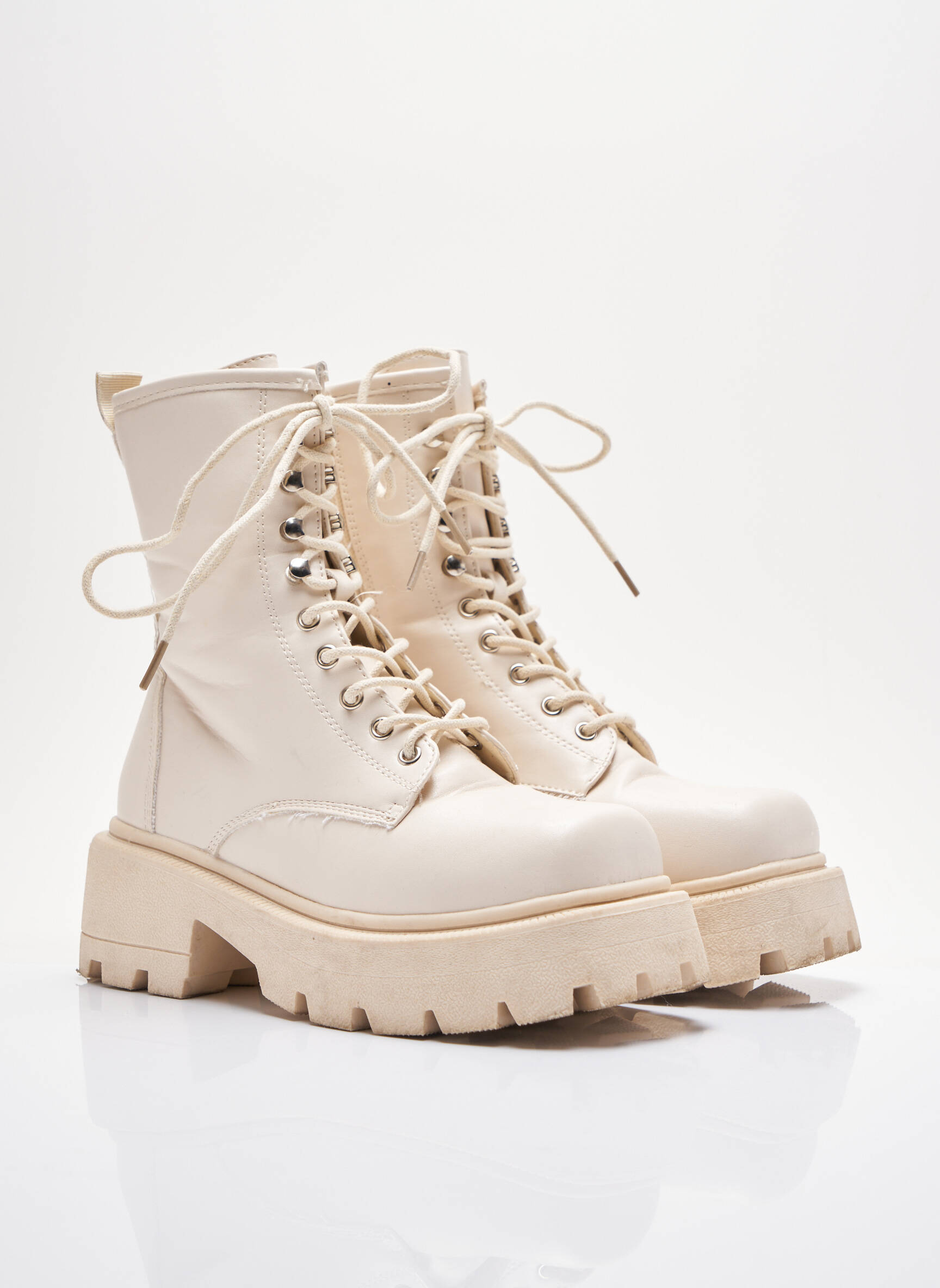 Pretty Little Thing Bottines Femme couleur beige