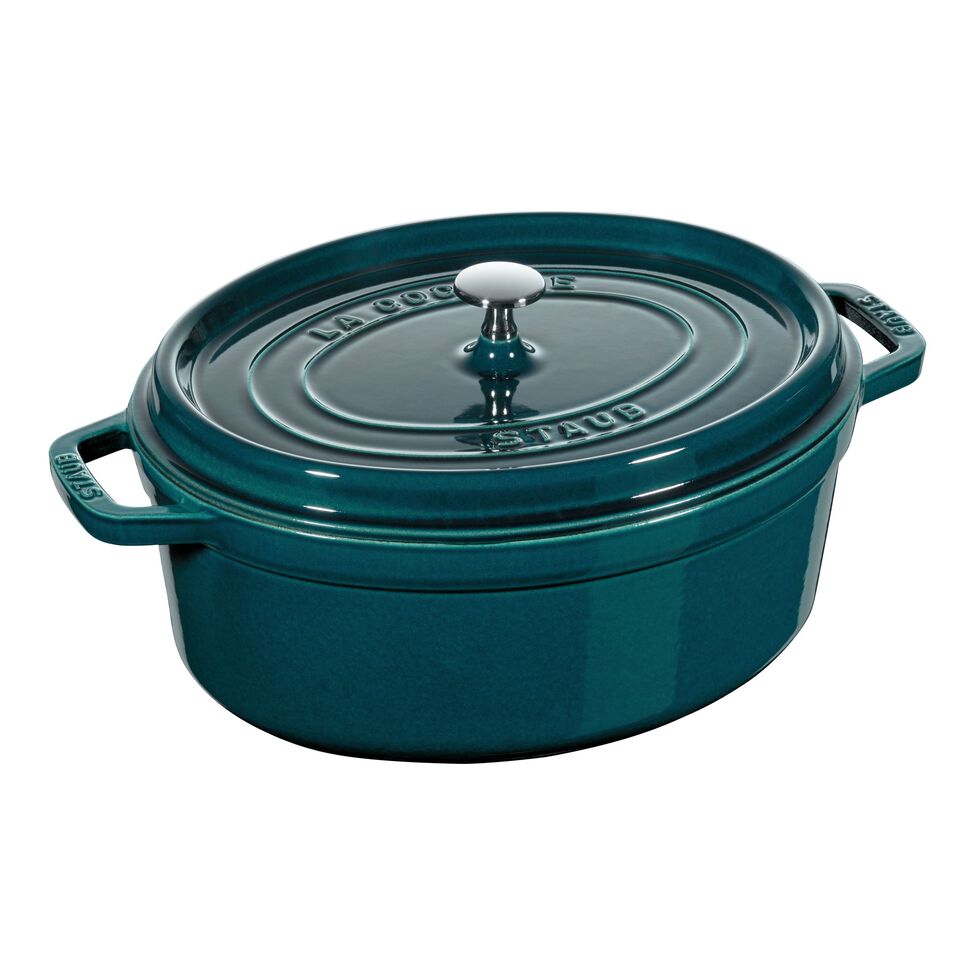 Cocotte 31 cm, oval, La-Mer, Gusseisen