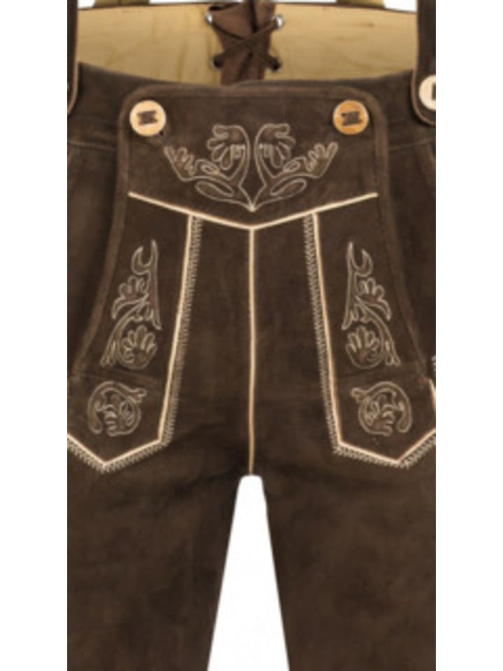Nübler Lederhose für Herren in braun in braun günstig kaufen 54