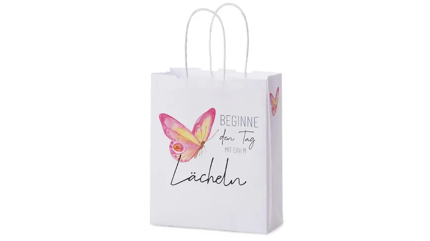 Geschenk für Dich Geschenktüte Beginne den Tag mit einem Lächeln