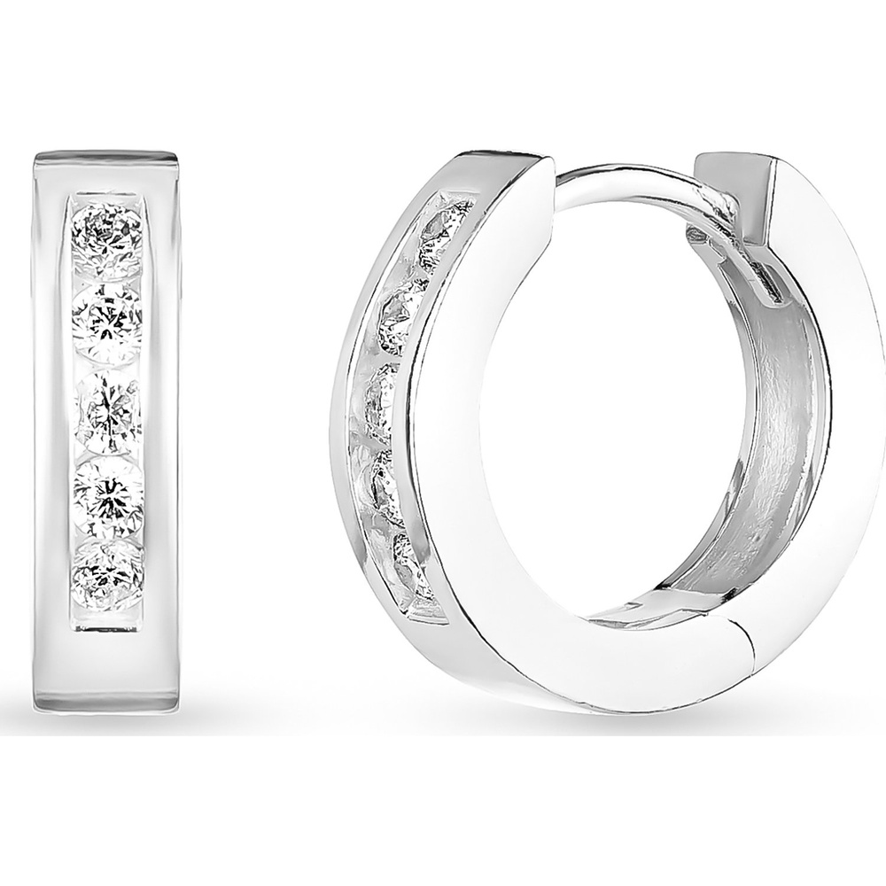 FAVS Créoles 925 Argent Boucles d'oreilles