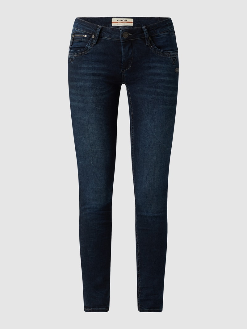 Skinny Fit Jeans mit Viskose-Anteil Modell 'Nikita' in blau