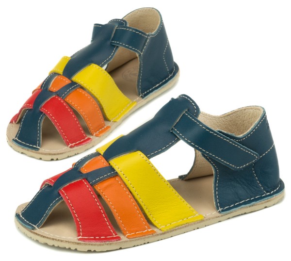 ZeaZoo ~ Sandale Marlin ~ Dunkelblau Regenbogen