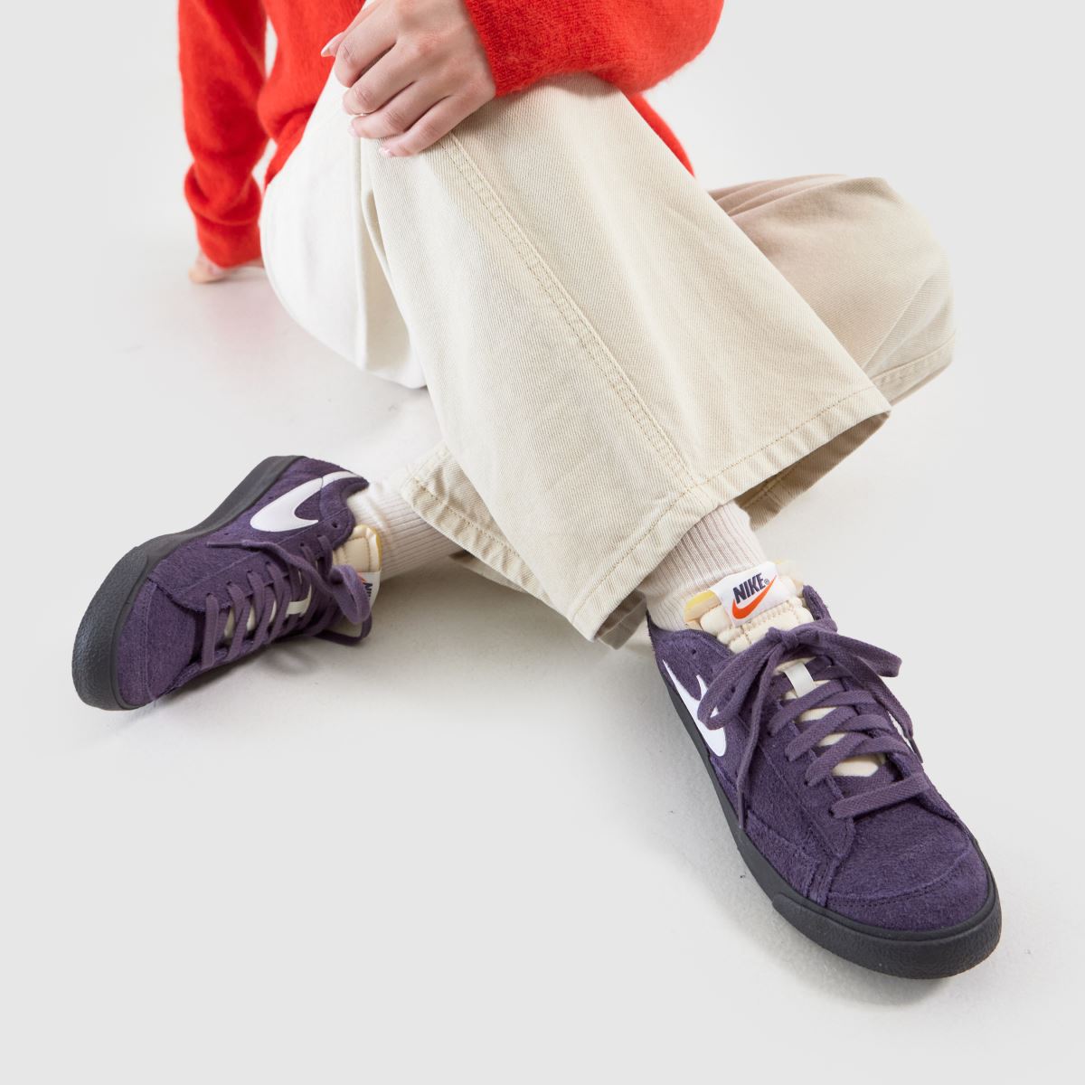 Nike Blazer Low 77 – Lila vintage-sneakers