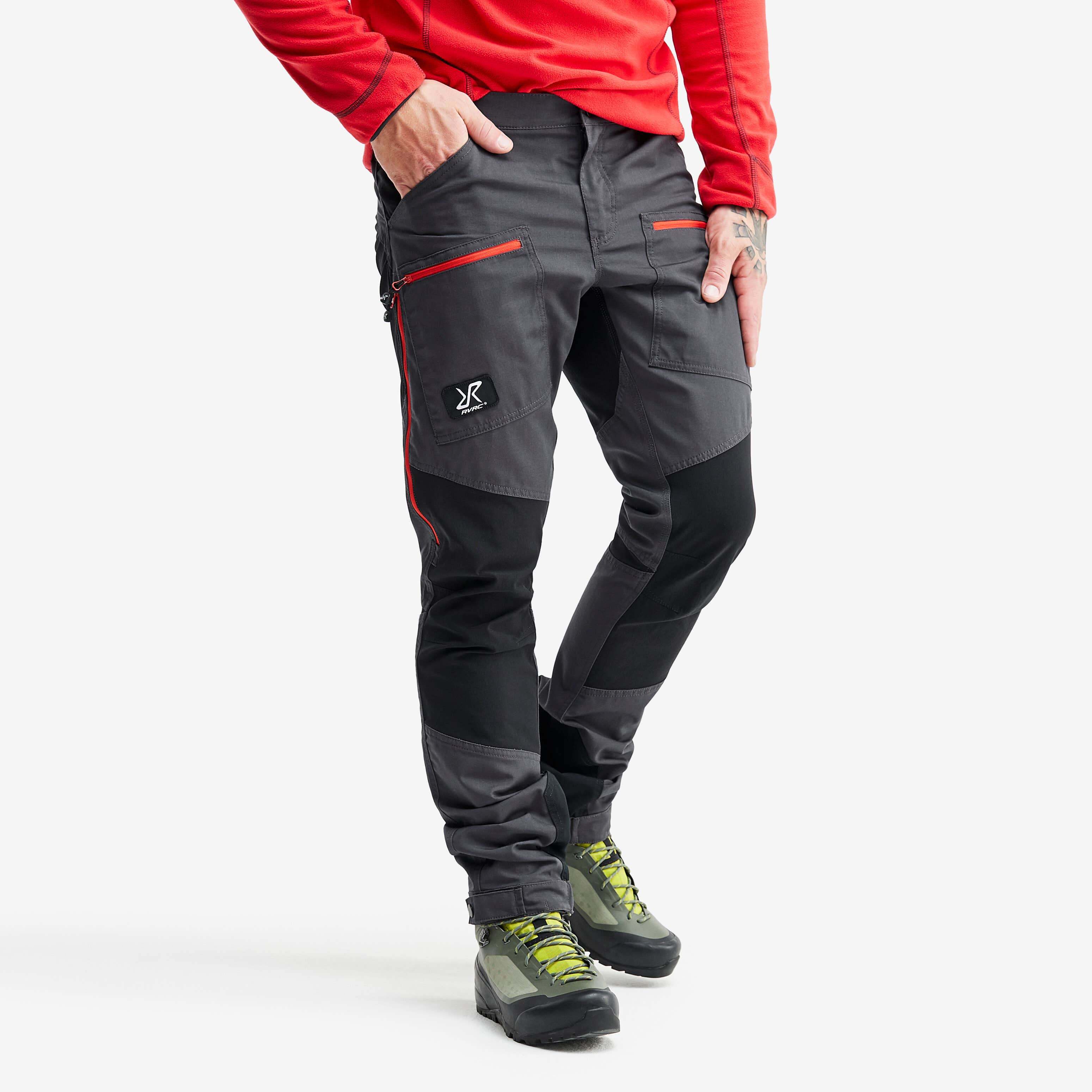 Nordwand Pro Pants Homme Gunmetal/Red