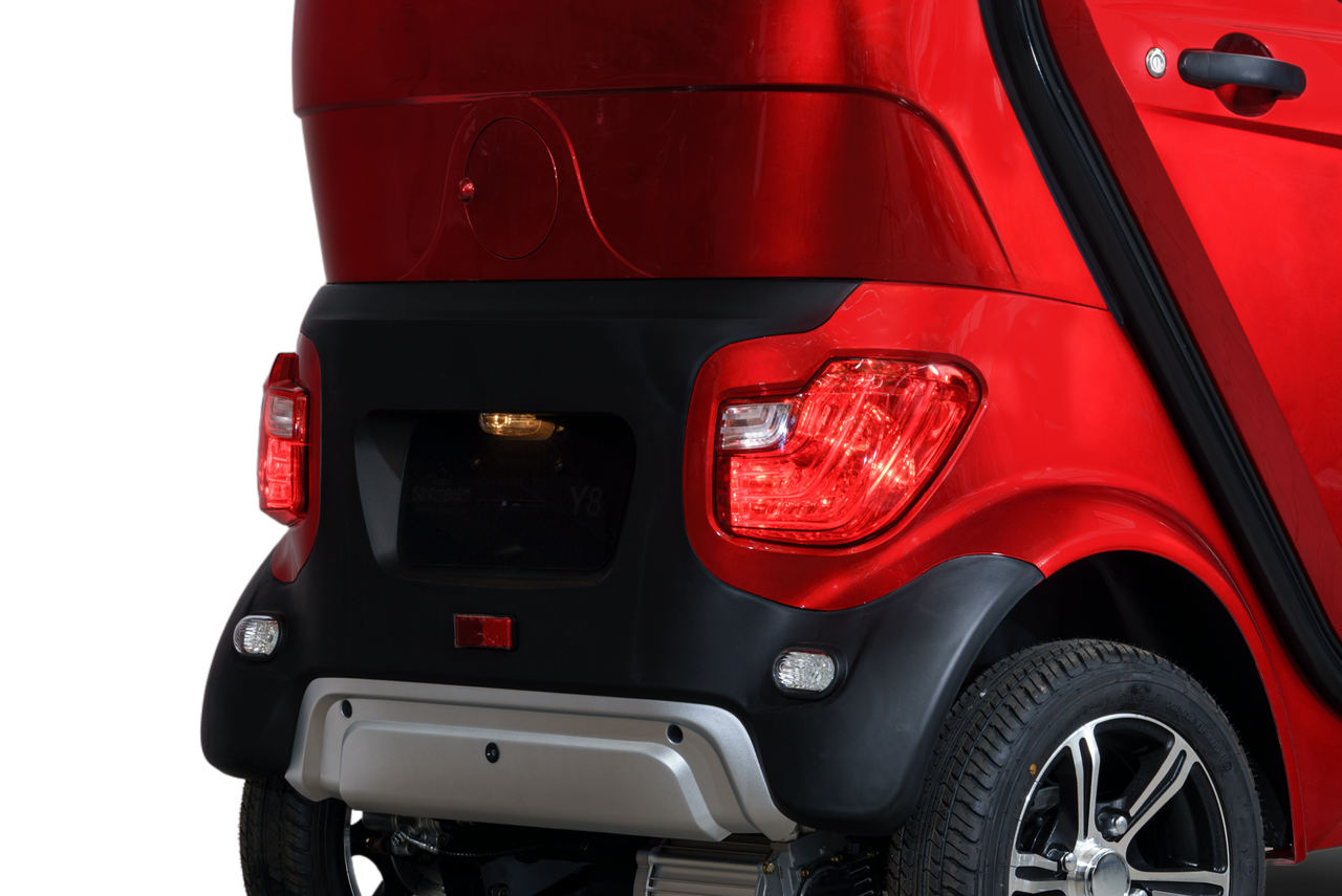 Stormborn Y8 GT Kabinenroller – 3 kW, Li-Ion-Akku, 45 km/h, rotmetallic