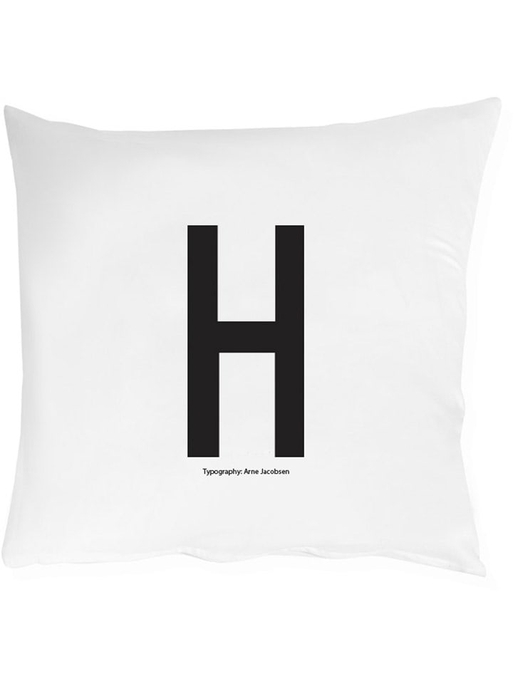 Design Letters Kissenhülle in Weiß - (L)80 x (B)80 cm günstig kaufen onesize