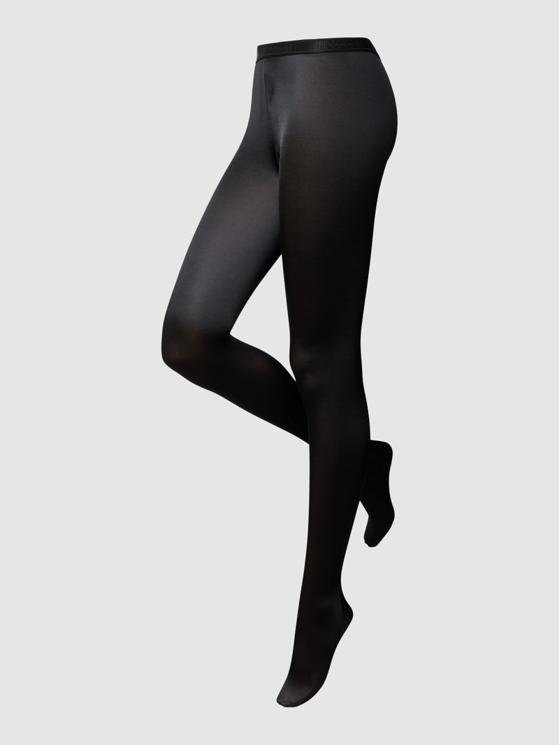 Strumpfhose in schimmernder Optik in schwarz