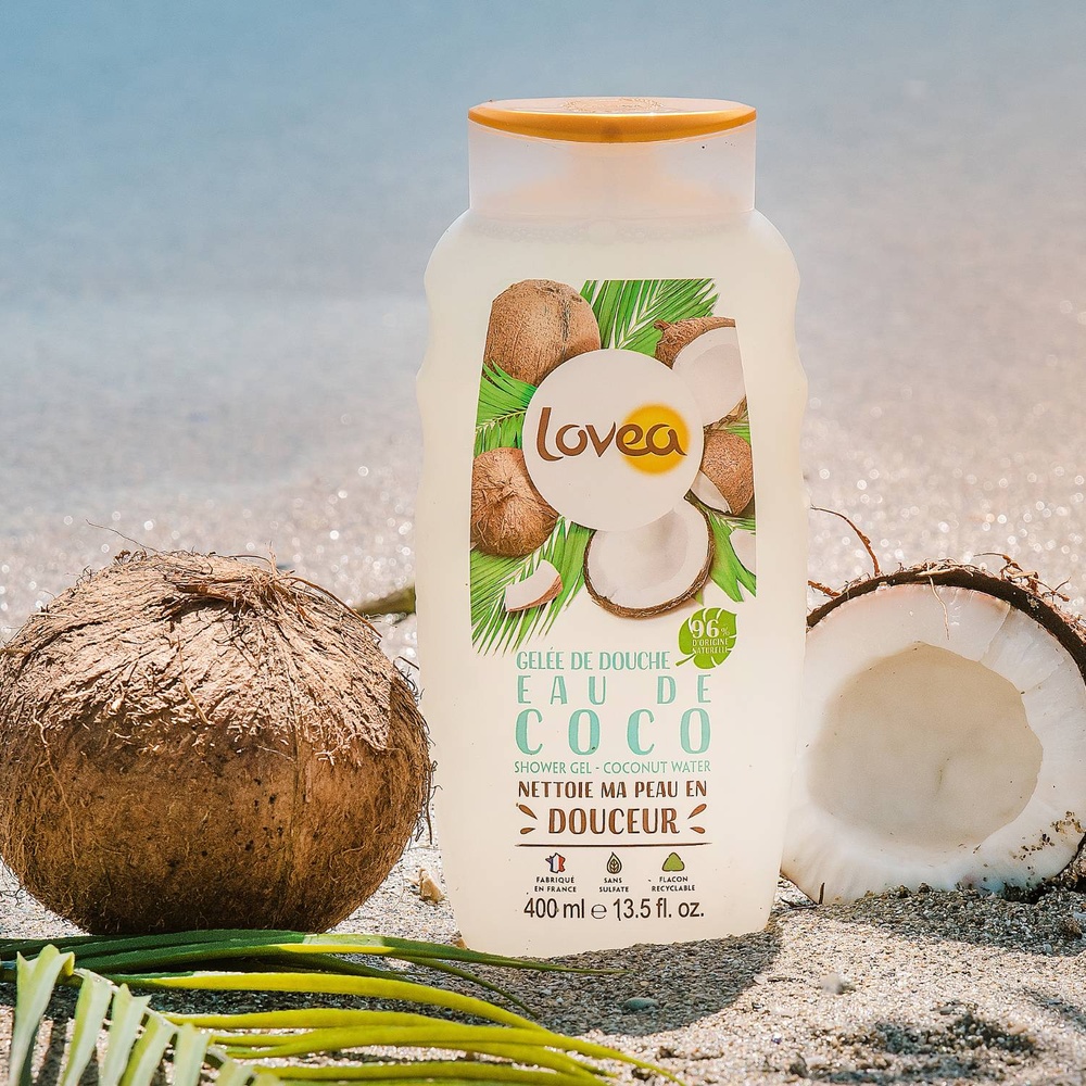 lovea Gelée de Douche Eau de coco Gelée de Douche