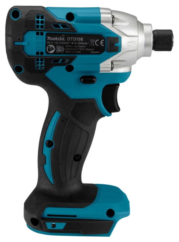 Tournevis à percussion Makita DTD156ZJ 18 V (batterie et chargeur non inclus)