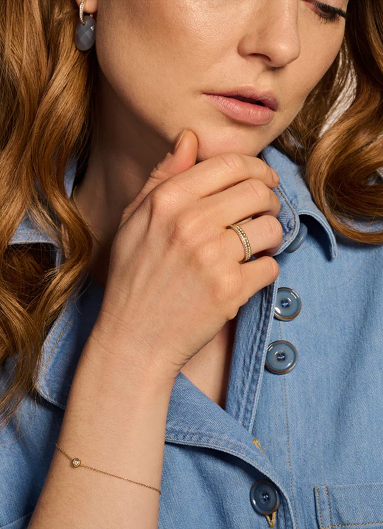 Blush Ring of 14 carat yellow gold 1105YGO