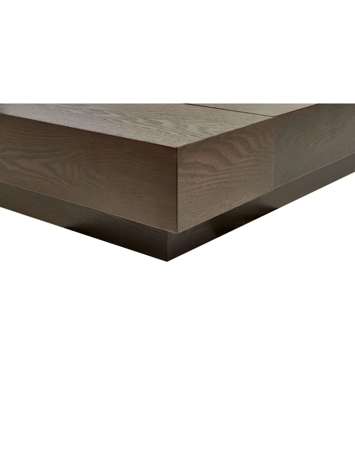 Beliani Doppelbett ZEN in Dunkler Holzfarbton/Weiß - (W) 308 x (H) 86 x (L) 229 cm günstig kaufen onesize