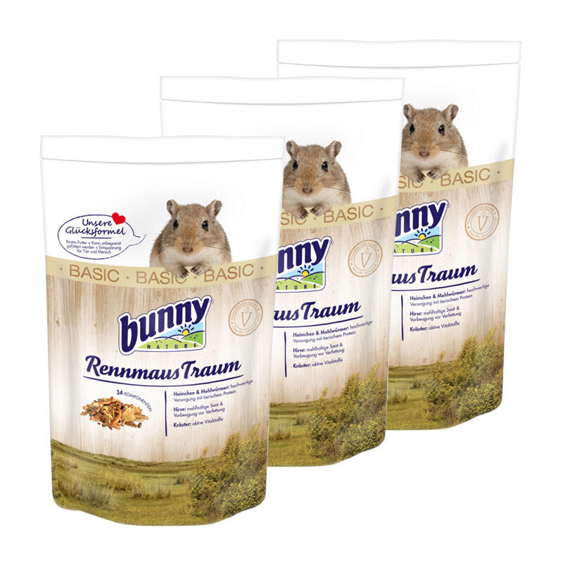 Bunny Hauptfutter Bunny RennmausTraum 3x600 g