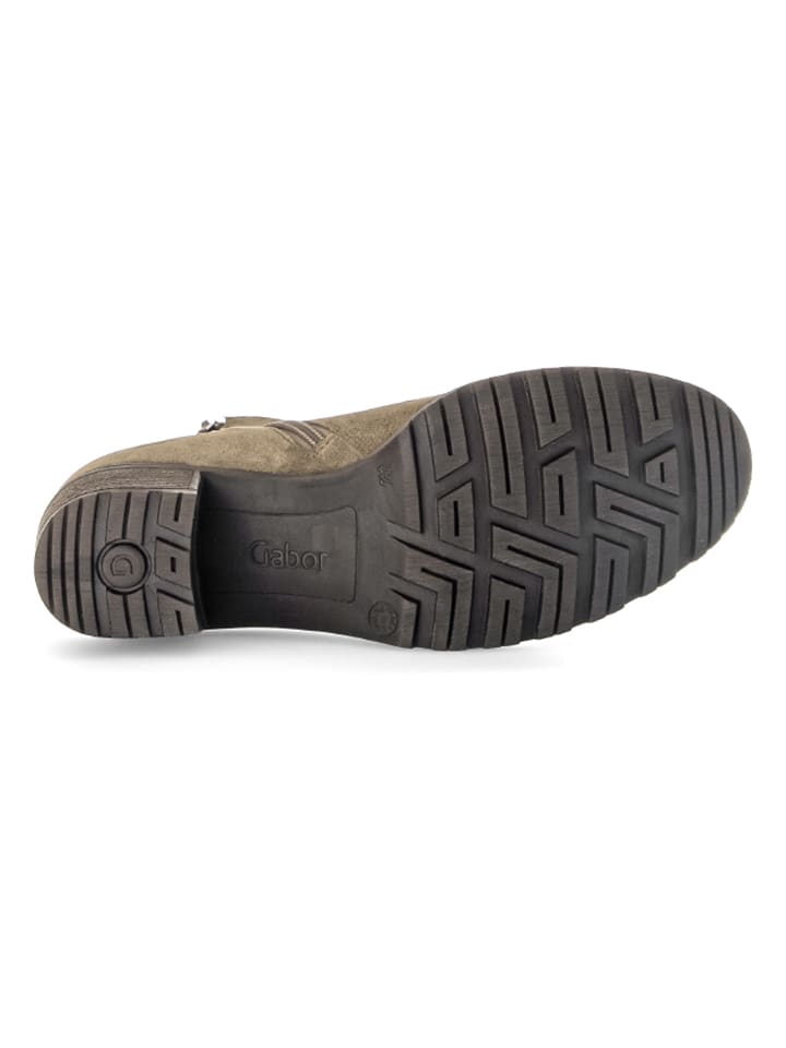 Gabor Leder-Stiefeletten in Beige günstig kaufen