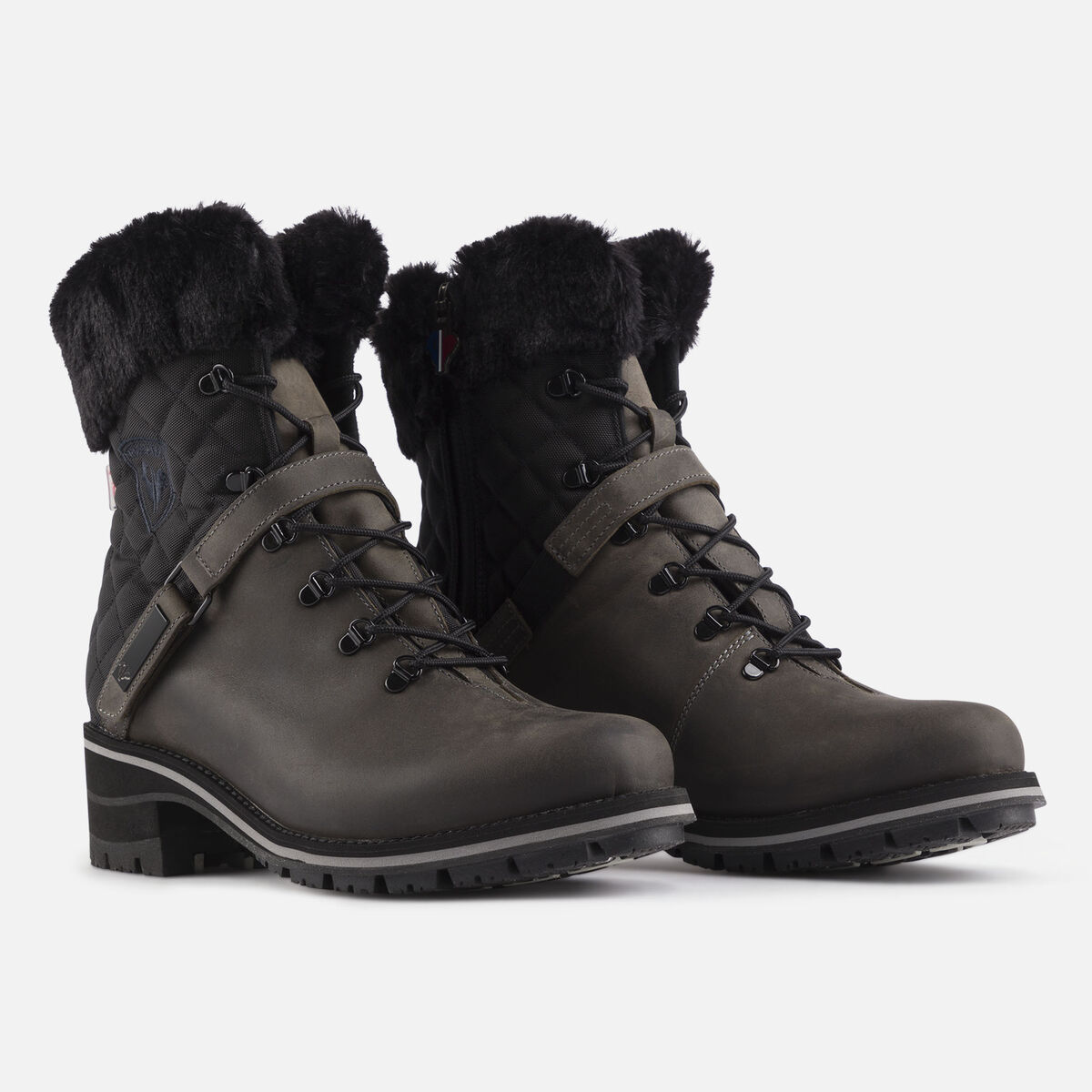 1907 Megeve Grey Wax Damenstiefel