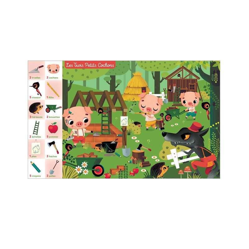 Livre Cherche trouve et compte Les contes - Lito