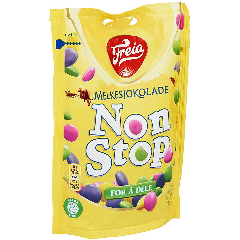 Freia Non Stop 180 g melkesjokolade