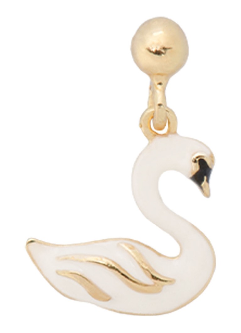 Anna + Nina Swan Lake Stud single stud earrings gold plated