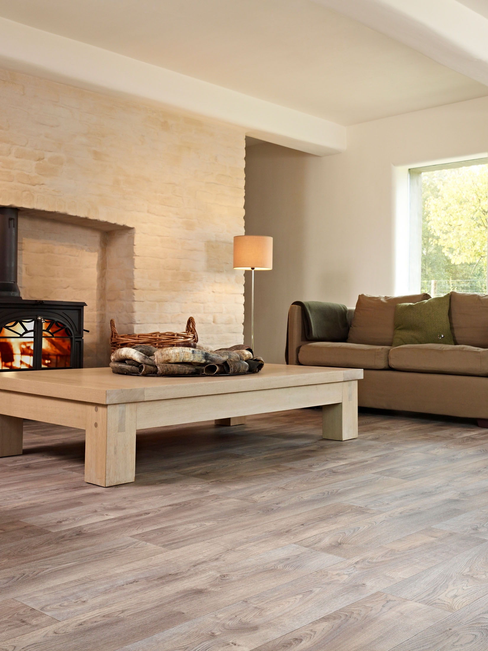 Woodlike Vinyl-Rollenware, Eiche Platin 594