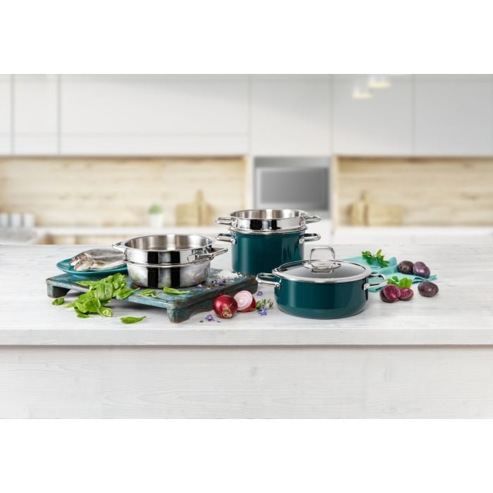 Silit Silargan® Compact Kochgeschirr-Set, 4-teilig, Petrol