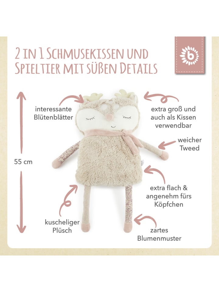 Bieco Spielwaren Kuscheltier Plüsch Großes Reh - ab Geburt in Beige günstig kaufen onesize