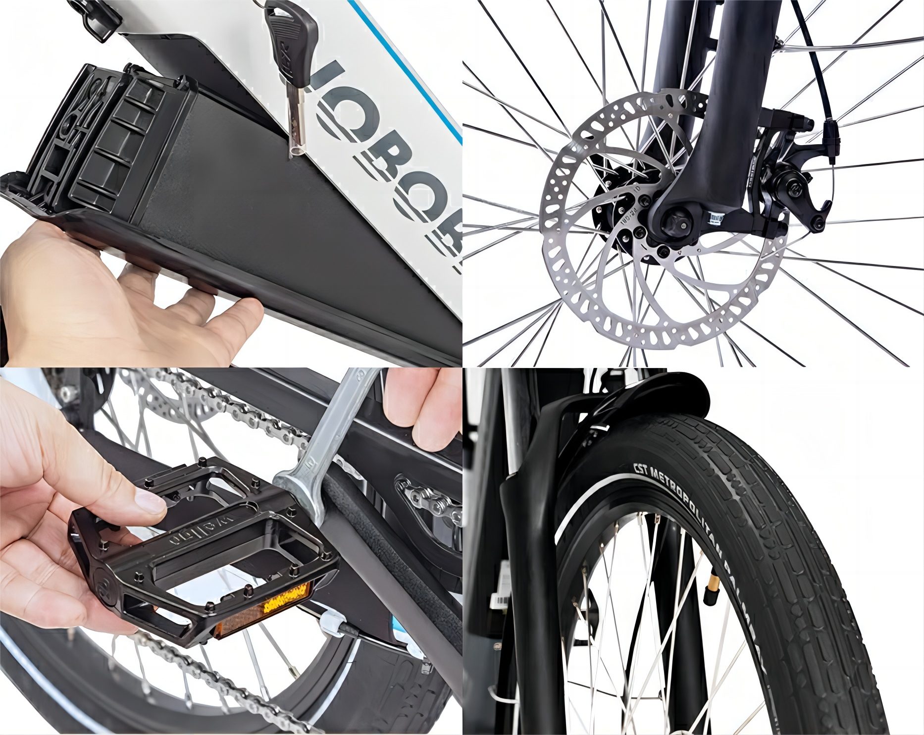JOBOBIKE E-Bike 26'' E-Bike Elektrofahrrad E-Cityrad Damen Herren, 7 Gang Acera RD-M360 Schaltwerk, Kettenschaltung, Mittelmotor, (mit Aufprallschutz, Aluminium-Rahmen, Shimano Kettenschaltung), mit Schnellverschlusssystem, schnelle Sitzverstellung