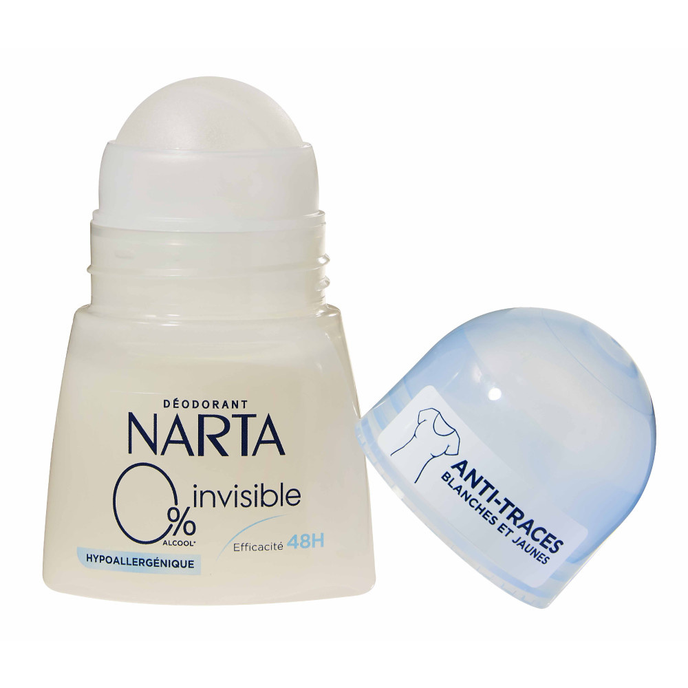 NARTA Narta Invisible 0% Déodorant Anti-traces blanches et jaunes
