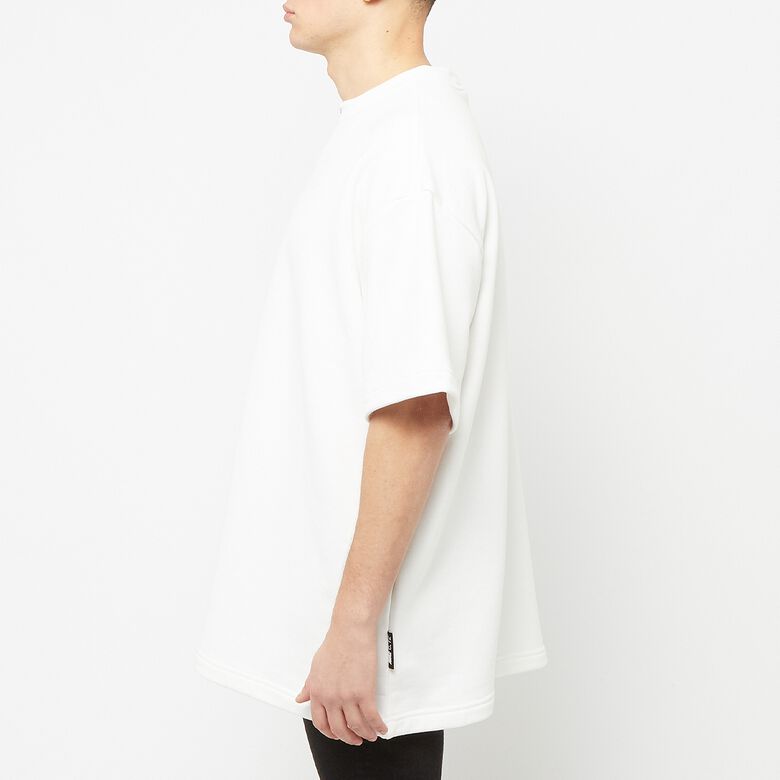 NIKE Sportswear Circa French Terry Shortsleeve Top white/black