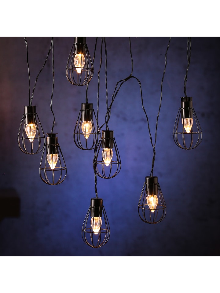 MARELIDA LED Solar Gitter Lichterkette in schwarz - L: 1,5m günstig kaufen onesize