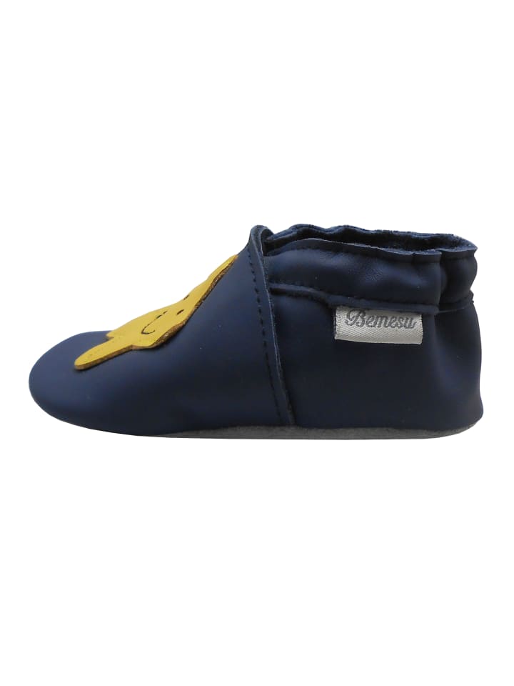 Yalion Leder-Krabbelschuhe 