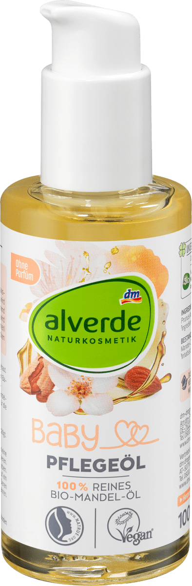 Babyöl 100% reines Bio-Mandelöl, 100 ml