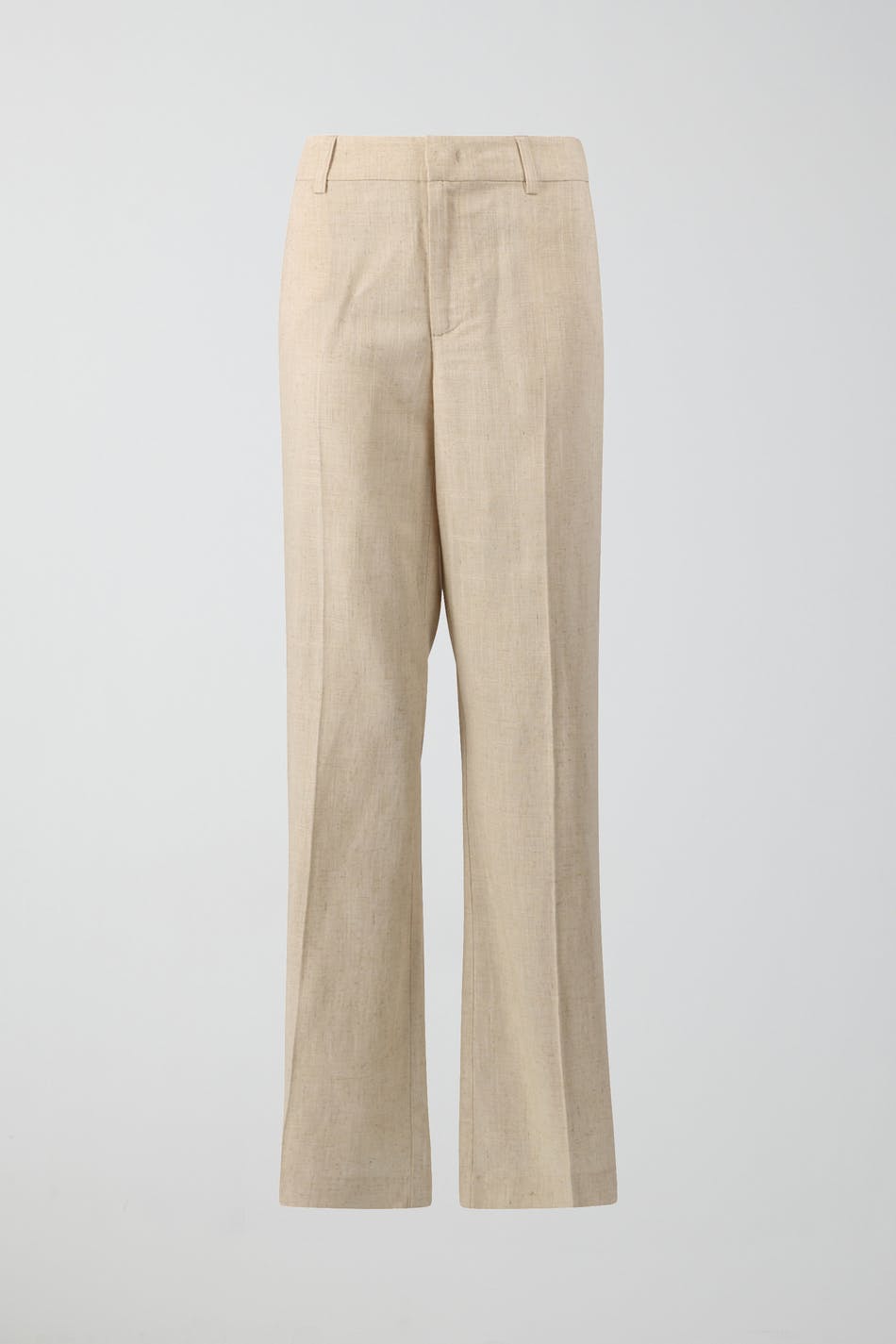 Linen blend trousers