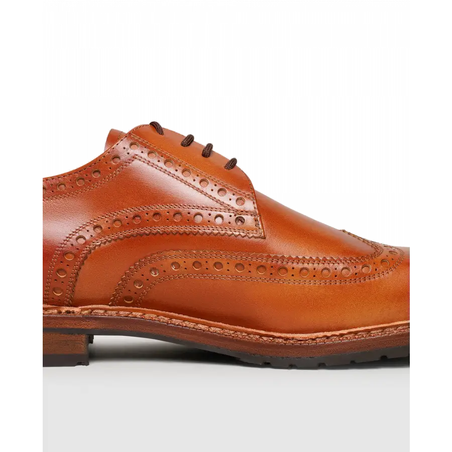 Heinrich Dinkelacker - Businessschuhe Derby GENF H FULL-BROGUE TC Toscana calf - beige
