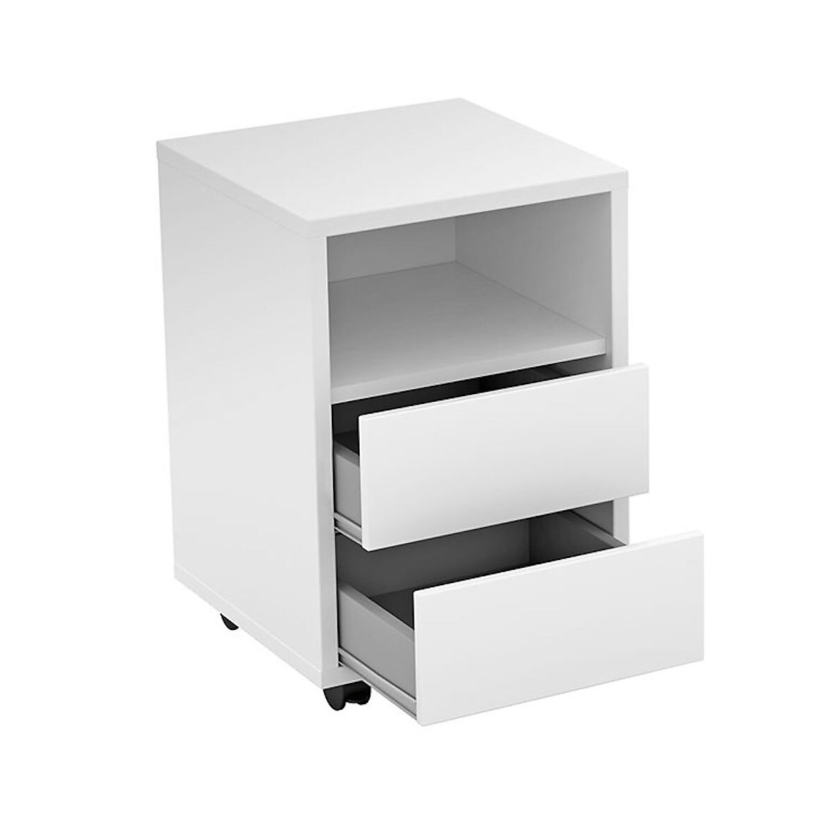 Schreibtisch Computertisch Apia 130x50x75cm mit Rollcontainer