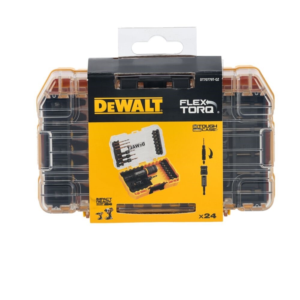 DeWalt Tilbehør DT70779T-QZ FLEXTORQ Forborings- og Forsænkningsboresæt i Robust Kuffert 22 dele