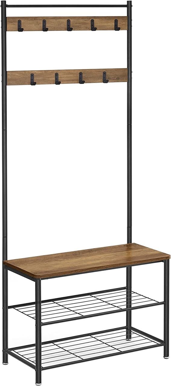 Vasagle Wäscheständer, 70x32.5x175cm, Schwarz