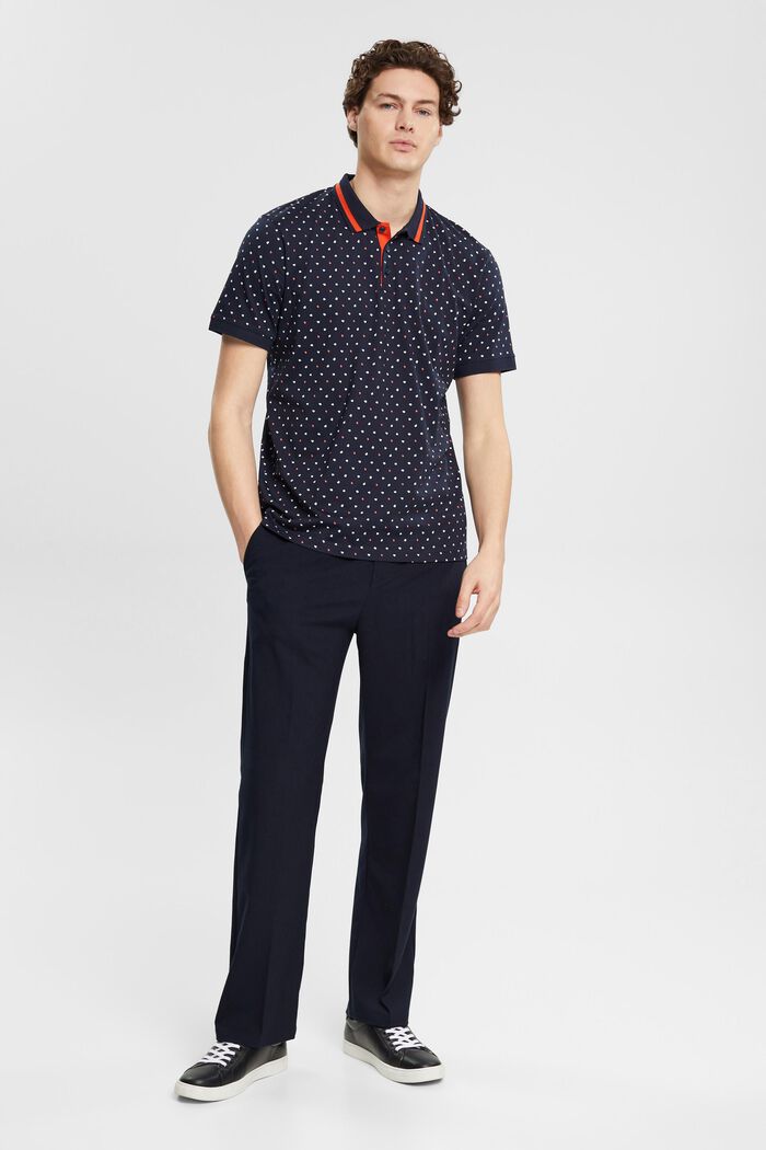 Poloshirt mit Allover-Muster